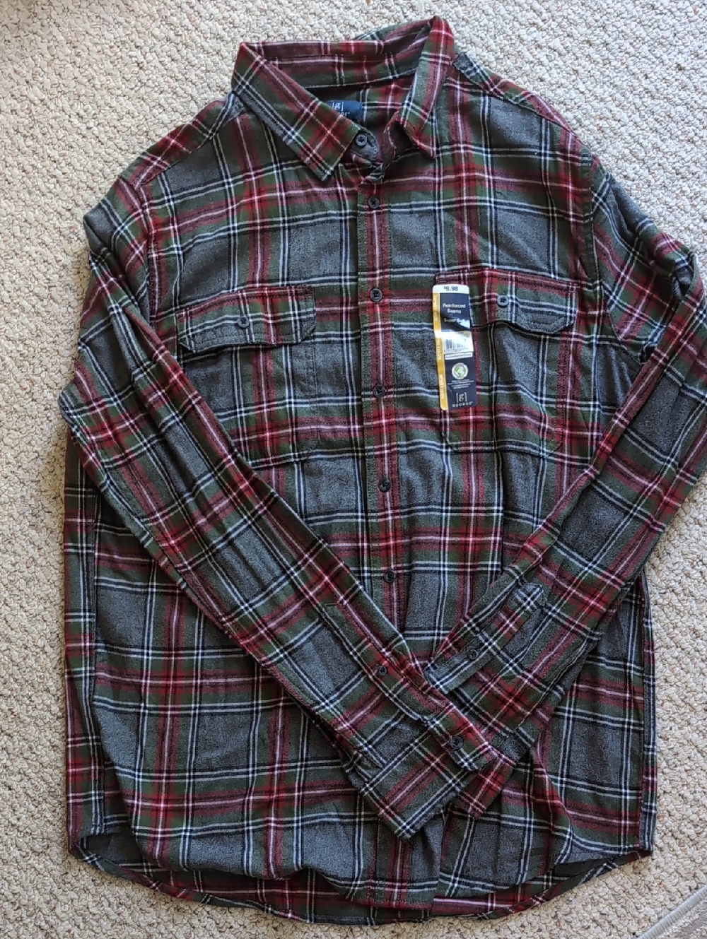 Men's New Flannel Shirt Size XLT